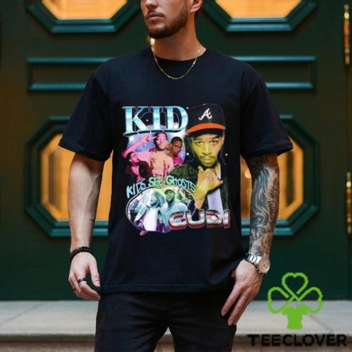 Vintage Kid Cudi Kids See Ghosts Album Rap T Shirt