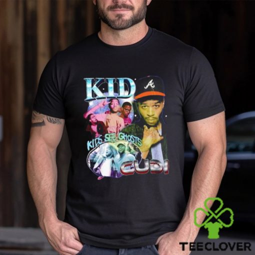 Vintage Kid Cudi Kids See Ghosts Album Rap T Shirt