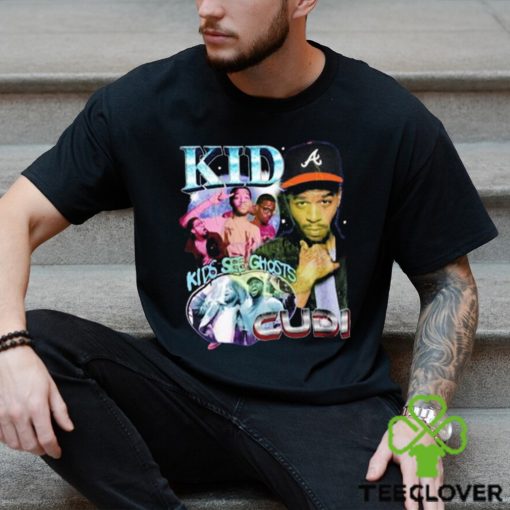 Vintage Kid Cudi Kids See Ghosts Album Rap T Shirt