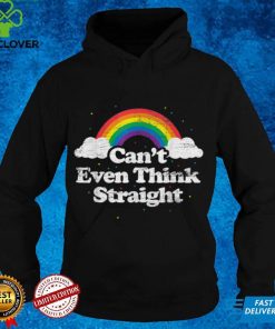 Vintage LGBT Shirt Can_t Even Thing Straight Rainbow T Shirt