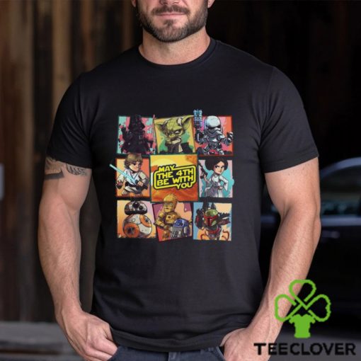 Vintage May The 4Th Be With You Shirt Baby Yoda All Characters Star War Shirt