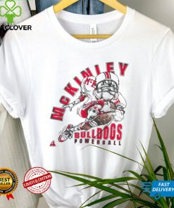 Vintage McKinley Bulldogs Caricature Logo 90's 2side t shirt University football Salem Sportwear tee