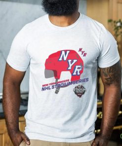 Vintage New York Rangers 2024 NHL Stadium Series Helmet L0go T Shirt