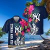 Vintage New York Yankees Hibiscus All Over Print Hawaiian Shirt