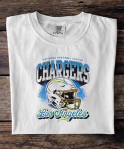 Vintage Nfl Los Angeles Chargers Football Logo Helmet Shirt