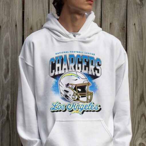 Vintage Nfl Los Angeles Chargers Football Logo Helmet Shirt