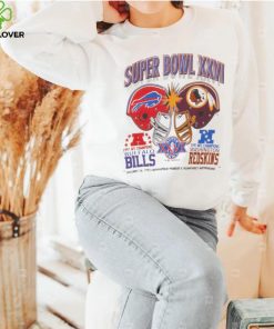 Vintage Nfl Super Bowl Bills Vs Redskins Sweathoodie, sweater, longsleeve, shirt v-neck, t-shirt 1992 Large Made In Usa