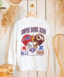 Vintage Nfl Super Bowl Bills Vs Redskins Sweathoodie, sweater, longsleeve, shirt v-neck, t-shirt 1992 Large Made In Usa