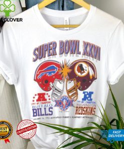 Vintage Nfl Super Bowl Bills Vs Redskins Sweathoodie, sweater, longsleeve, shirt v-neck, t-shirt 1992 Large Made In Usa