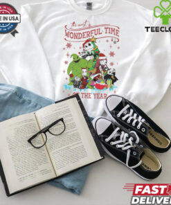 Vintage Nightmare Before Christmas Characters Shirt, Santa Jack Sally Oogie Boogie Xmas Tee 2 Vintage Nightmare Before Christmas Characters Shirt, Santa Jack Sally Oogie Boogie Xmas Tee