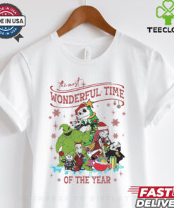 Vintage Nightmare Before Christmas Characters Shirt, Santa Jack Sally Oogie Boogie Xmas Tee 3 Vintage Nightmare Before Christmas Characters Shirt, Santa Jack Sally Oogie Boogie Xmas Tee