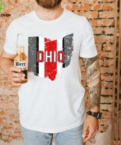 Vintage OHIO Shirt Ohio State Map Women Men Gift T Shirt