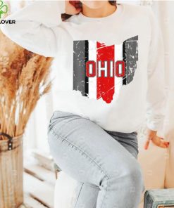 Vintage OHIO Shirt Ohio State Map Women Men Gift T Shirt