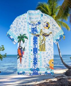 Vintage Parrot Vacations Hawaiian Shirt And Shorts