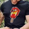 Vintage Retro Rock And Roll Lips With Popsicle Funny Sexy Shirt