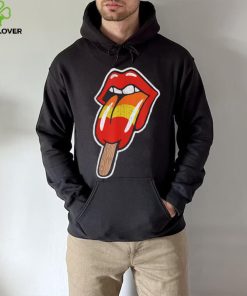 Vintage Retro Rock And Roll Lips With Popsicle Funny Sexy Shirt