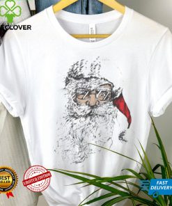 Vintage Retro Santa Claus Candy Cane Christmas Holiday shirt