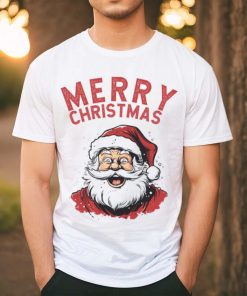 Vintage Santa Merry Christmas T shirt