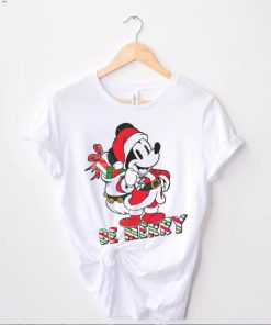 Vintage Santa Mickey Christmas Be Merry Shirt