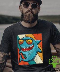 Vintage Shark With Sunglass Summer For Shark Lovers T shirt 3 Vintage Shark With Sunglass Summer For Shark Lovers T shirt