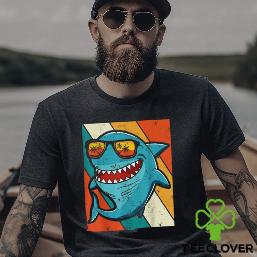 Vintage Shark With Sunglass Summer For Shark Lovers T shirt Vintage Shark With Sunglass Summer For Shark Lovers T shirt