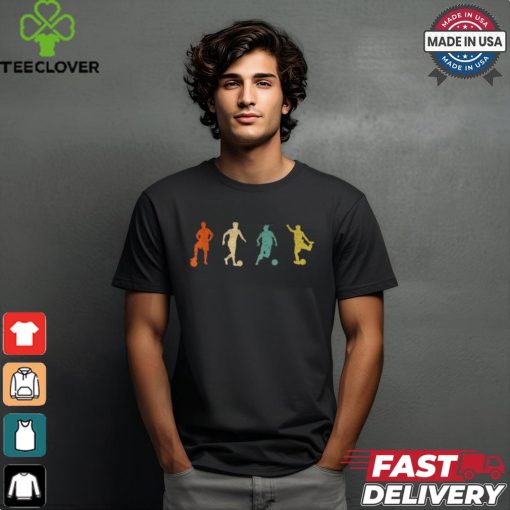 Vintage Soccer Graphic Futbol Football Soccer Player T Shirt