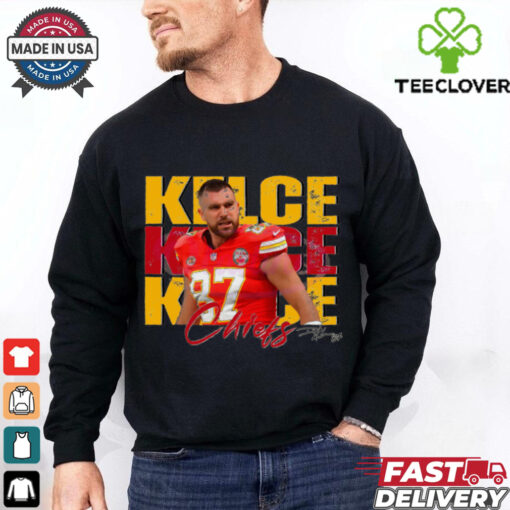 Vintage Travis Kelce 87 Kansas City Chiefs Football Players shirt