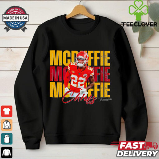 Vintage Trent Mcduffie 22 Kansas City Chiefs Football Players shirt