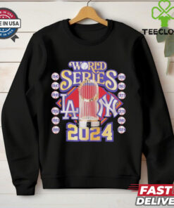Vintage World Series Yankees vs Dodgers 2024 Rivalry Shirt 2 Vintage World Series Yankees vs Dodgers 2024 Rivalry Shirt