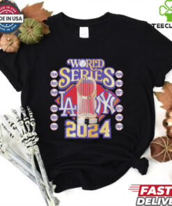 Vintage World Series Yankees vs Dodgers 2024 Rivalry Shirt 3 Vintage World Series Yankees vs Dodgers 2024 Rivalry Shirt