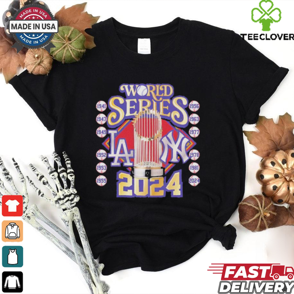 Vintage World Series Yankees vs Dodgers 2024 Rivalry Shirt Vintage World Series Yankees vs Dodgers 2024 Rivalry Shirt
