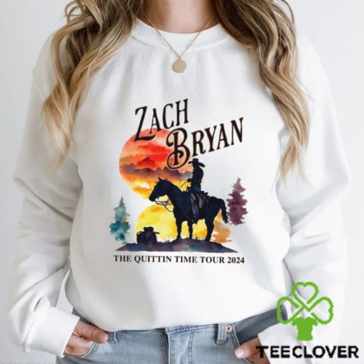 Vintage Zack Bryan 2024 Tour Sweathoodie, sweater, longsleeve, shirt v-neck, t-shirt The Quittin Time T Shirt