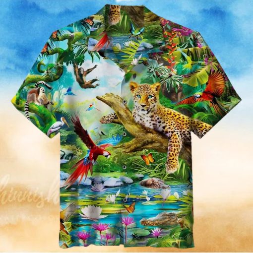Vintage Zoo Painting Art 3D Printed Hawaiian Shirt