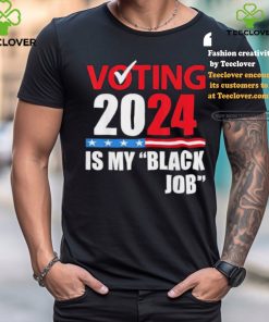 Vintage mens voting is my black job 2024 election t shirts