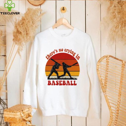 Vintage sunset there’s no crying in baseball hoodie, sweater, longsleeve, shirt v-neck, t-shirt