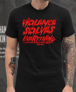 Violence solves everything Bob Holly horror hoodie, sweater, longsleeve, shirt v-neck, t-shirt