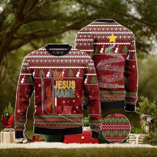 Violin I Play Ugly Christmas Sweater Christmas Noel Gift