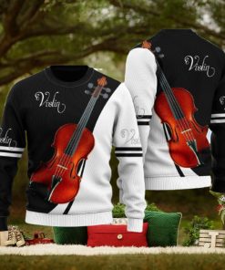 Violin Music Ugly Christmas Sweater Unique Gift