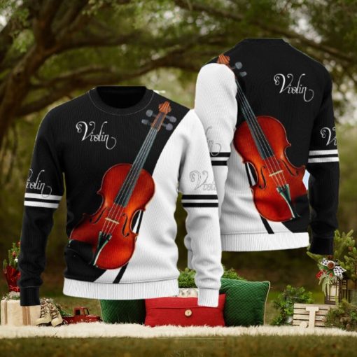 Violin Music Ugly Christmas Sweater Unique Gift