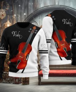 Violin Music Ugly Christmas Sweater Unique Gift