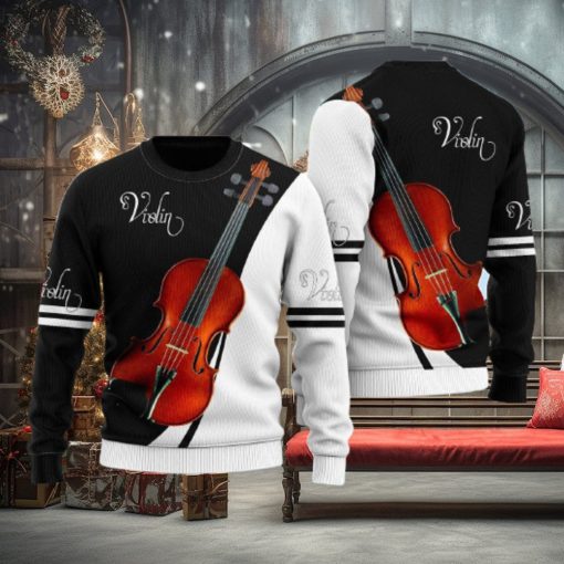 Violin Music Ugly Christmas Sweater Unique Gift