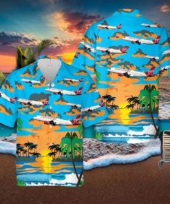 Virgin America Airbus A320 214 Hawaiian Shirt Summner Vacation Shirt