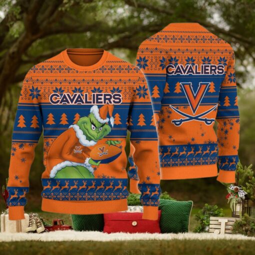 Virginia Cavaliers Grinch Ugly Christmas Sweater
