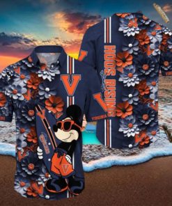 Virginia Cavaliers Hawaiian Shirt Mickey Love Surfing Trending Summer Gift