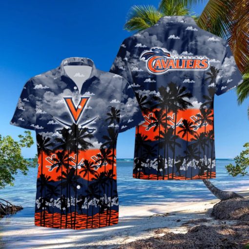 Virginia Cavaliers Palms Tree Hawaiian Shirt