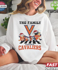 Virginia Cavaliers X Family Bluey Merry Christmas 2024 Shirt