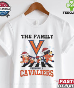 Virginia Cavaliers X Family Bluey Merry Christmas 2024 Shirt