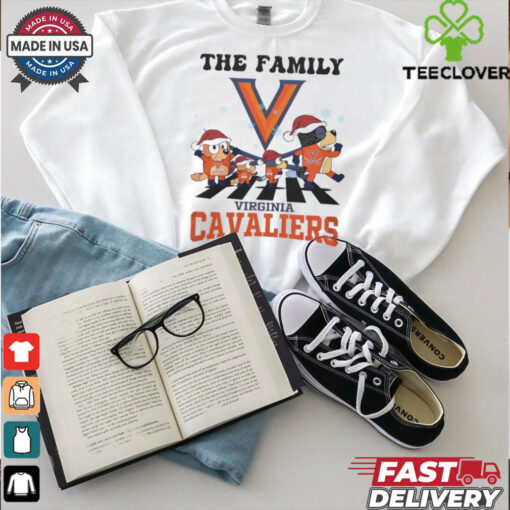 Virginia Cavaliers X Family Bluey Merry Christmas 2024 Shirt