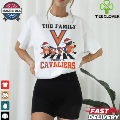 Virginia Cavaliers X Family Bluey Merry Christmas 2024 Shirt