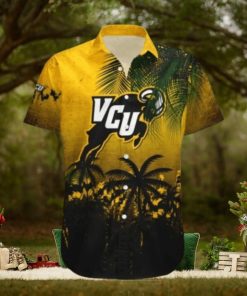 Virginia Commonwealth Rams Hawaii Shirt Coconut Tree Tropical Grunge NCAA